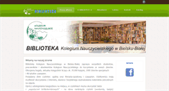 Desktop Screenshot of biblioteka.kn.edu.pl